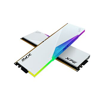ADATA AX5U6000C3032G-DCLARWH XPG LANCER RGB 64GB (2 x 32GB) DDR5 6000MHz CL30 Desktop Memory White