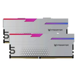 Predator BL.9BWWR.392 Hermes RGB 32GB (2x 16GB) DDR5 6400MHz CL32 Desktop Memory - Sliver