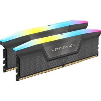 CORSAIR CMH32GX5M2B5200Z40K VENGEANCE RGB DDR5 5200MT/s 32GB (2x16GB) DIMM Unbuffered 40-40-40-77 Memory for AMD