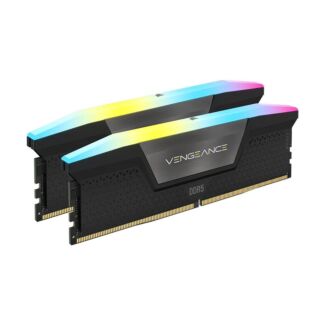 Corsair CMH32GX5M2B6200C36 Vengeance RGB 32GB (2x16GB) DDR5 UDIMM 6200MHz C36 1.3V Desktop Gaming Memory Black
