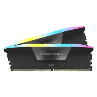 Corsair CMH32GX5M2E6000C36 Vengeance RGB 32GB (2x 16GB) DDR5 6000MHz C36 Memory Kit Black
