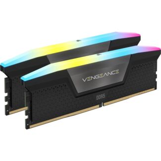 CORSAIR CMH32GX5M2X7200C34 VENGEANCE RGB DDR5 32GB (2x16GB) DDR5 7200MHz C34 1.45V XMP UDIMM Desktop Memory Black