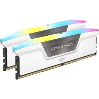Corsair CMH64GX5M2B5200C40W VENGEANCE DDR5 5200MT/s 64GB (2x32GB) DIMM Unbuffered 40-40-40-77 XMP 3.0 White Memory Kit
