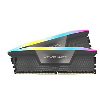Corsair CMH64GX5M2B6000Z30 Vengeance RGB 64GB (2 x 32GB) DDR5 6000MHz C30 AMD Desktop Memory Grey