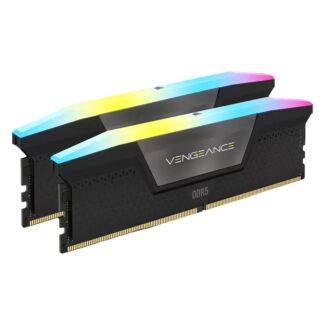 Corsair CMH96GX5M2B5200C38 Vengeance RGB 96GB (2x48GB) DDR5 UDIMM 5200MHz C38 1.25V Desktop Memory Kit Black