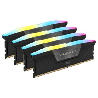 Corsair CMH96GX5M4B6400C32 Vengeance RGB DDR5 96GB (4 x 24GB) DDR5 6400Mhz XMP Memory Black