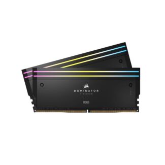 Corsair CMP32GX5M2B6000C30 DOMINATOR TITANIUM RGB 32GB (2x16GB) DDR5 DRAM 6000MT/s CL30 Intel XMP Memory Kit Black