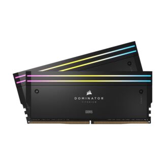Corsair CMP32GX5M2X7000C34 Dominator Titanium 32GB (2 x 16GB) DDR5 7000MHz CL34 1.45V XMP Memory Black