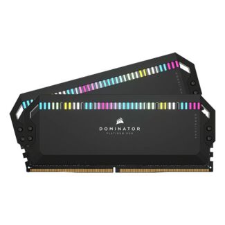 Corsair CMT32GX5M2B5200C40 DOMINATOR PLATINUM RGB 32GB (2x16GB) DDR5 5200MHz C40 1.25V Desktop Memory Black