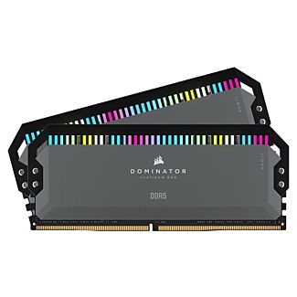 Corsair CMT32GX5M2B6000Z30K Dominator Platinum RGB 32GB (2x16GB) DDR5 6000Mhz Desktop Memory Grey