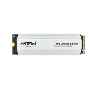 Crucial CT2000T705SSD5A T705 Gen5 NVMe SSD White with Heatsink 2TB