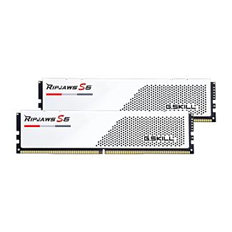G.Skill F5-5600J2834F16GX2-RS5W Ripjaws S5 32GB (2x 16GB) DDR5 5600MHz CL28 Desktop Memory White
