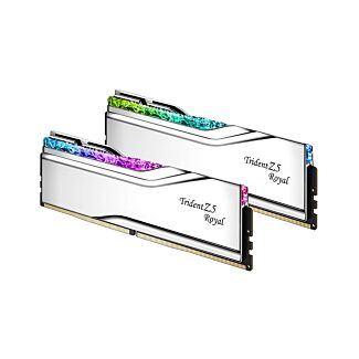 G.Skill F5-7200J3646F24GX2-TR5S Trident Z5 Royal RGB 48GB (2x 24GB) DDR5 7200MHz CL36 Desktop Memory Silver