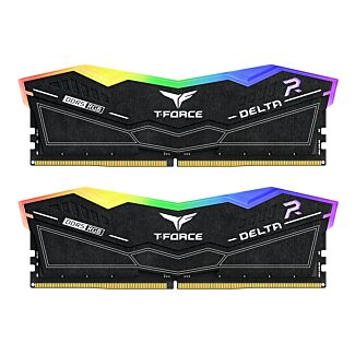 Team FF3D516G5600HC40BDC01 T-FORCE DELTA RGB BLACK DDR5 5600MHz 16GB (2x8GB) CL 40 1.2V Desktop Memory