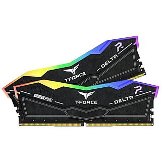 Team T-Force Delta RGB 32GB (2x 16GB) DDR5 6000MHz CL38 Desktop Memory - Black