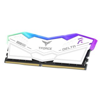 Team FF4D532G6000HC30DC01 T-Force Delta RGB DDR5 32GB (2x16GB) 6000MT/s CL30-36-36-76 1.35V Memory Kit White