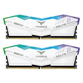 Team FF4D532G7200HC34ADC01 T-Force Delta RGB 32GB (2x16GB) 7200MHz CL34 DDR5 Memory White