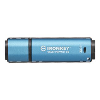 Kingston IKVP50/32GB IronKey Vault Privacy 50 Encrypted USB Flash Drive 32GB