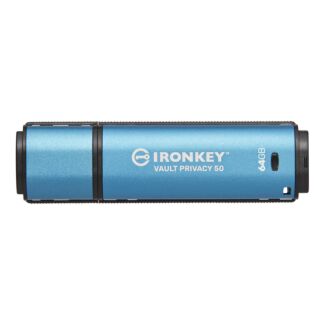 Kingston IKVP50/64GB IronKey Vault Privacy 50 Encrypted USB Flash Drive 64GB