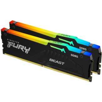 Kingston KF560C30BBEAK2-32 Fury Beast 32GB (2x16GB) DDR5 6000MT/s CL30 DIMM RGB EXPO Memory