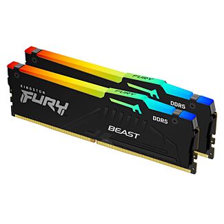 Kingston KF560C36BBE2AK2-32 FURY Beast RGB DDR5 32GB (2 x 16GB) 6000MHz Desktop Memory Black