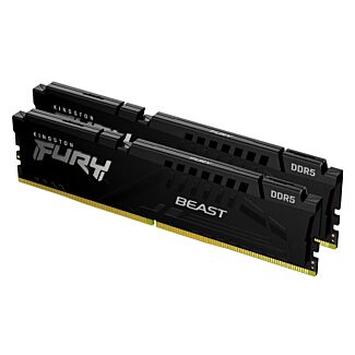 Kingston KF560C36BBE2K2-32 FURY Beast 32GB (2 x 16GB)  DDR5 6000MHz CL36 Desktop Memory Kit Black
