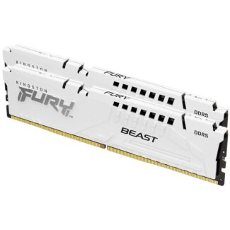 Kingston KF560C36BWEK2-32 FURY Beast White 32GB (16GB x2) DDR5 6000MT/s DIMM Desktop Memory Kit EXPO