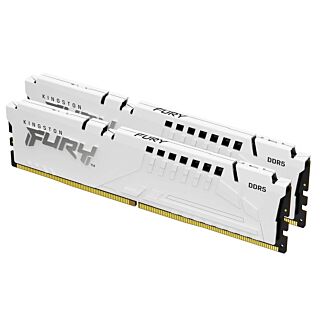 Kingston KF560C36BWEK2-64 FURY Beast 64GB (2x32GB) 6000MT/s DDR5 CL36 DIMM Memory Kit White EXPO