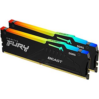 Kingston KF560C40BBAK2-16 FURY Beast RGB 16GB (2x8GB) DDR5 6000MT/s CL40 DIMM Desktop Memory Kit