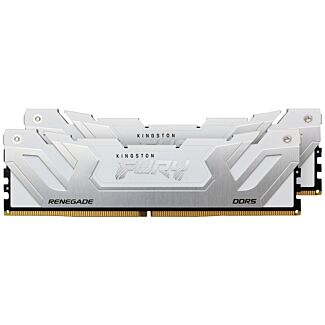 Kingston KF584CU40RWK2-48 Fury Renegade RGB Silver 48GB (2x24GB) DDR5 8400MT/s CL40 CUDIMM Memory White XMP