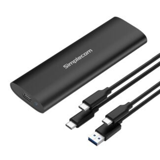 Simplecom SE516 NVMe/SATA Dual Protocol M.2 SSD Tool Free USB-C Enclosure USB 3.2 Gen2 10GBps