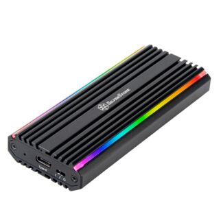 Silverstone SST-MS13 USB-C 3.2 Gen 2 NVMe/SATA M.2 SSD RGB Enclosure