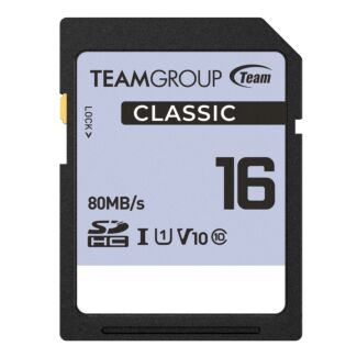 Team TCSDHC16GIV1001 Classic SDHC UHS-1 V10 SD Memory Card 16GB