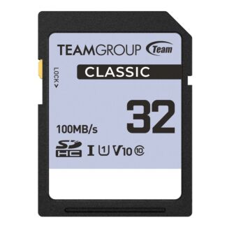 Team TCSDHC32GIV1001 Classic SDHC UHS-1 V10 SD Memory Card 32GB