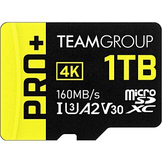 Team TPPMSDX1TIA2V3003 PRO+ MicroSDXC Memory Card 1TB