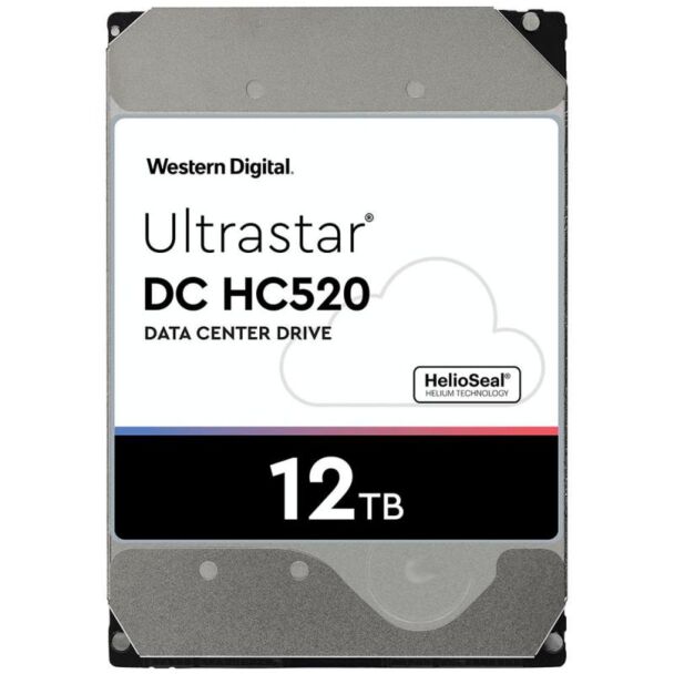 WD 0F30146 Ultrastar DC HC520 12TB 3.5" Enterprise SATA HDD, HUH721212ALE604
