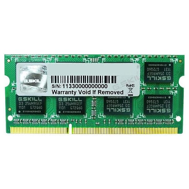 G.Skill F3-1600C11S-8GSL 8GB 204-Pin DDR3 SO-DIMM DDR3 1600 (PC3 12800) Laptop Memory