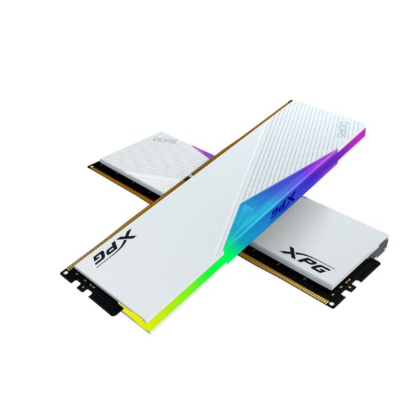 ADATA AX5U6000C3032G-DCLARWH XPG LANCER RGB 64GB (2 x 32GB) DDR5 6000MHz CL30 Desktop Memory White