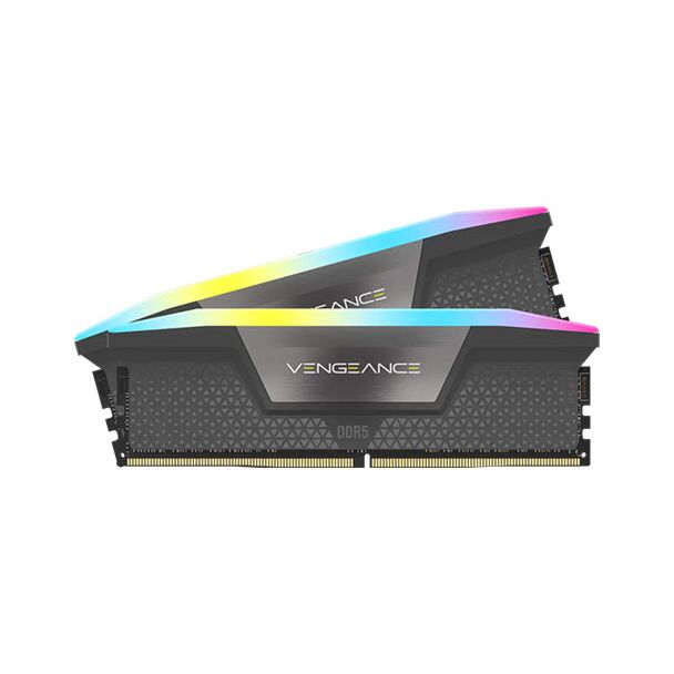 Corsair CMH32GX5M2D6000Z36K Vengeance RGB 32GB (2x16GB) DDR5 UDIMM 6000MHz C36 1.35V Desktop Memory Kit Black for AMD
