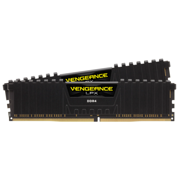 Corsair CMK16GX4M2C3200C18 VENGEANCE® LPX 16GB (2 x 8GB) DDR4 DRAM 3200MHz C18 Memory Kit - Black