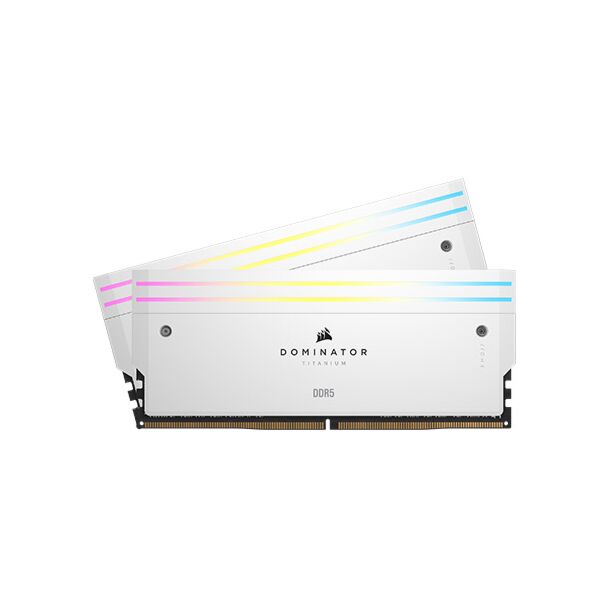 Corsair CMP64GX5M2B6000C30W DOMINATOR TITANIUM 64GB (2x32GB) DDR5 6000Mhz CL30 1.4V XMP Memory White