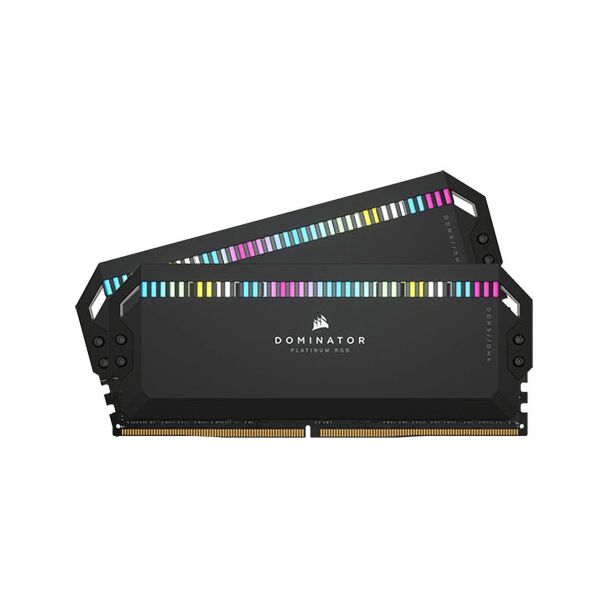 Corsair CMT32GX5M2B5200C40 DOMINATOR PLATINUM RGB 32GB (2x16GB) DDR5 5200MHz C40 1.25V Desktop Memory Black