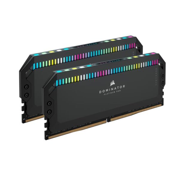Corsair CMT32GX5M2X6200C36 Dominator Platinum RGB 32GB (2x16GB) DDR5 UDIMM 6200Mhz C36 1.1V Black Desktop Memory