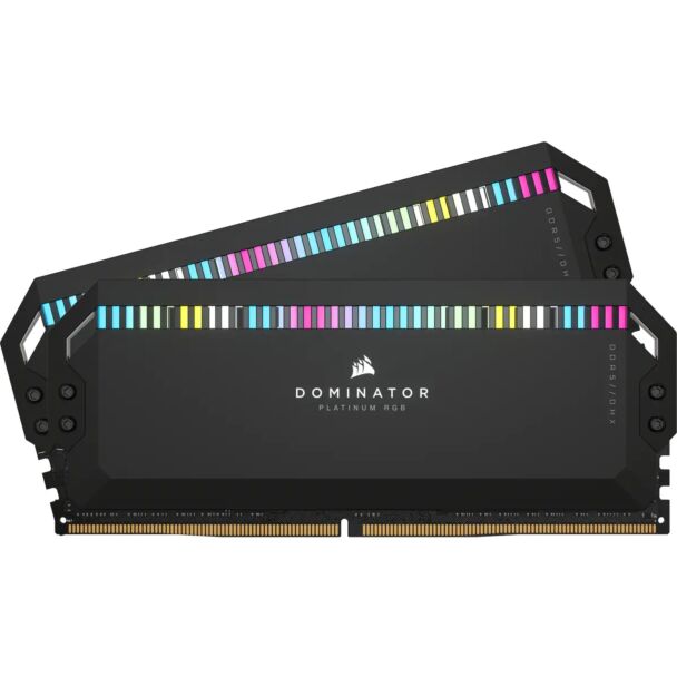 Corsair CMT32GX5M2X7200C34 Dominator Platinum RGB 32GB (2x 16GB) DDR5 7200MHz Desktop Memory Black