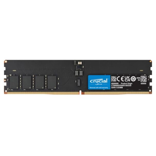 Crucial CT16G64C52CU5 16GB (1x16GB) DDR5 CUDIMM 6400MHZ CL52 Desktop Memory