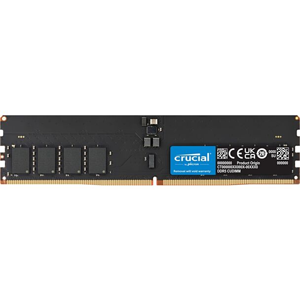 Crucial CT64G64C52CU5 64GB (1x64GB) DDR5 CUDIMM 6400MHZ CL52 Desktop Memory