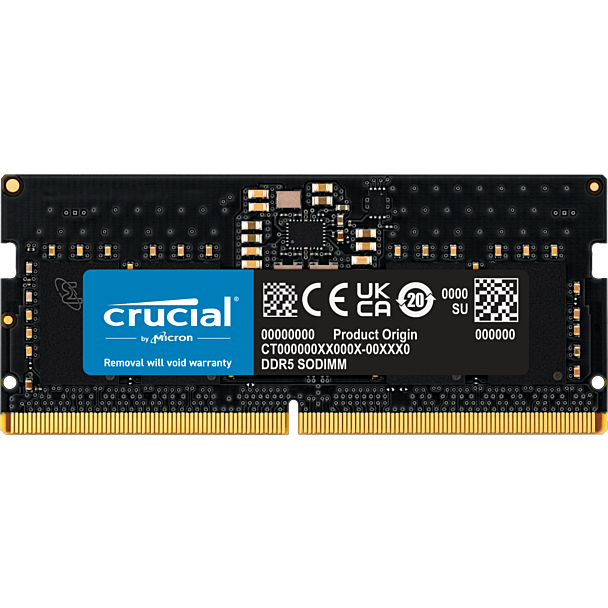 Crucial CT8G48C40S5 8GB 4800Mhz DDR5 Notebook Memory