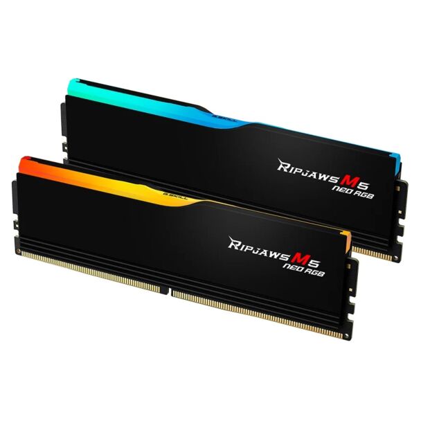 G.Skill F5-6000J2836G32GX2-RM5NRK Ripjaws M5 Neo RGB Black 64GB (2x32GB) 6000MHz DDR5 Memory
