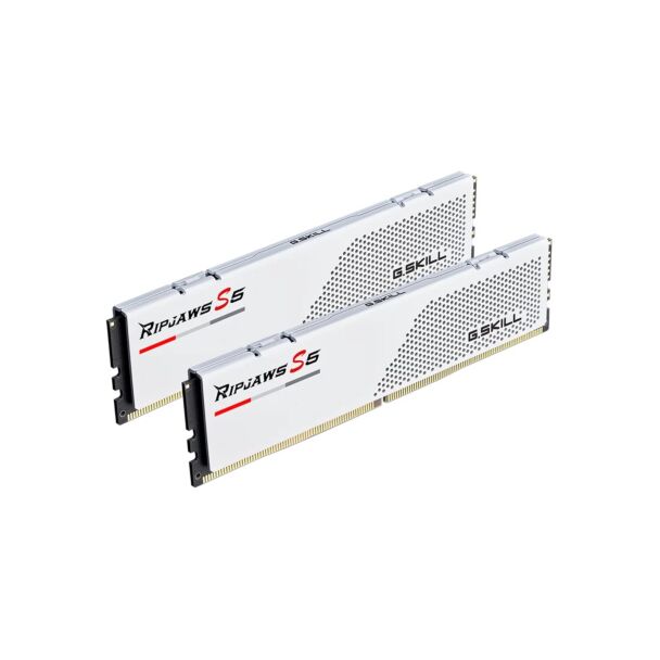 G.Skill F5-6000J3040F16GX2-RS5W Ripjaws S5 32GB (2x 16GB) DDR5 6000MHz CL30 Desktop Memory White