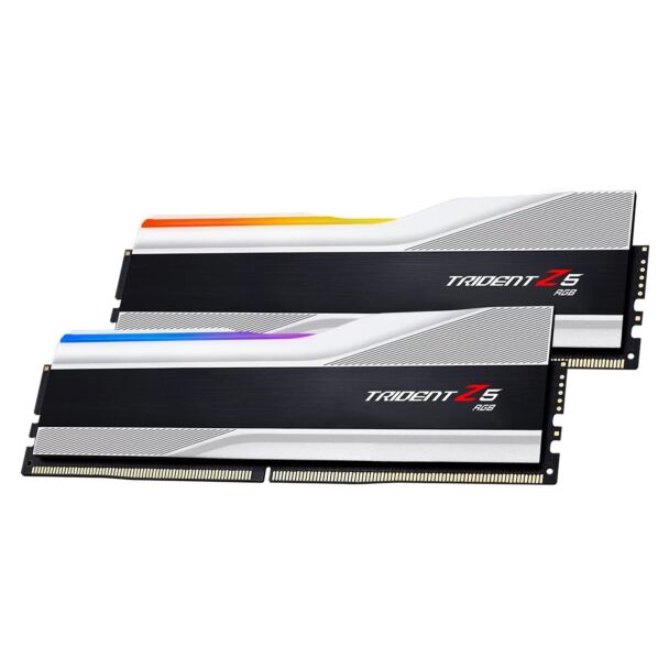 G.Skill F5-6000J3238F16GX2-TZ5RS Trident Z5 RGB 32GB (2x16GB) DDR5 6000MHz CL32 Desktop Memory Silver